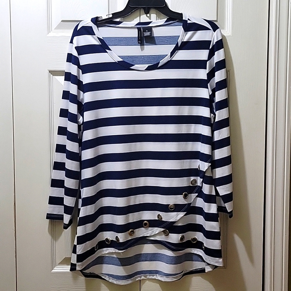 New Directions striped tunic.